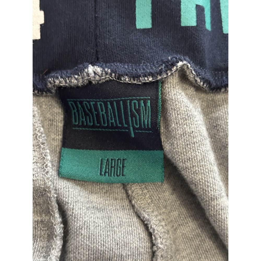 Baseballism The Kid 24 Jogger Sweatpants Gray Mens Large Zip Pocket - Picture 10 of 12